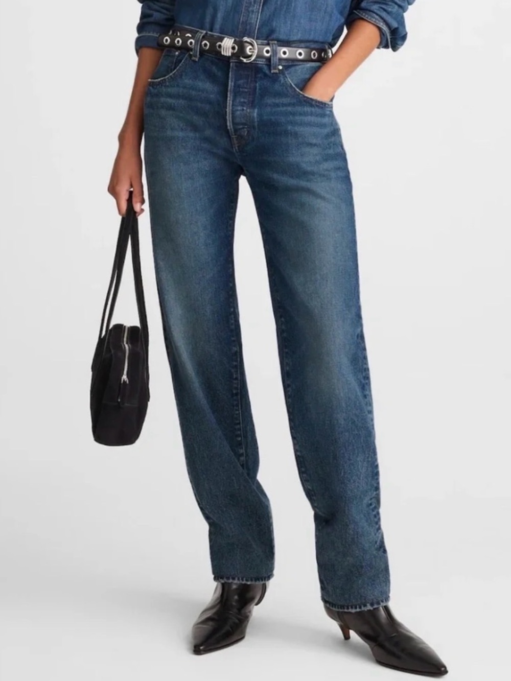 Madewell Tall Dean Easy Straight Jeans